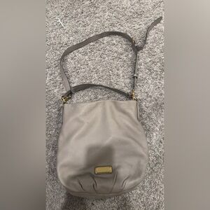 MARC by Marc Jacobs Gray Leather Shoulder Bag Cow skin